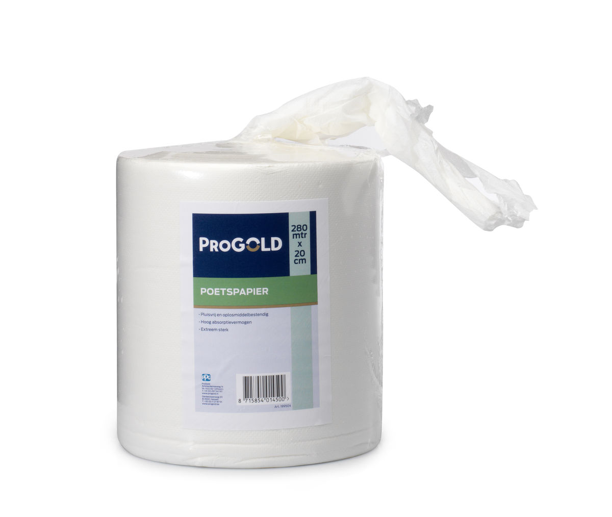 ProGold Poetspapier Wit op Rol